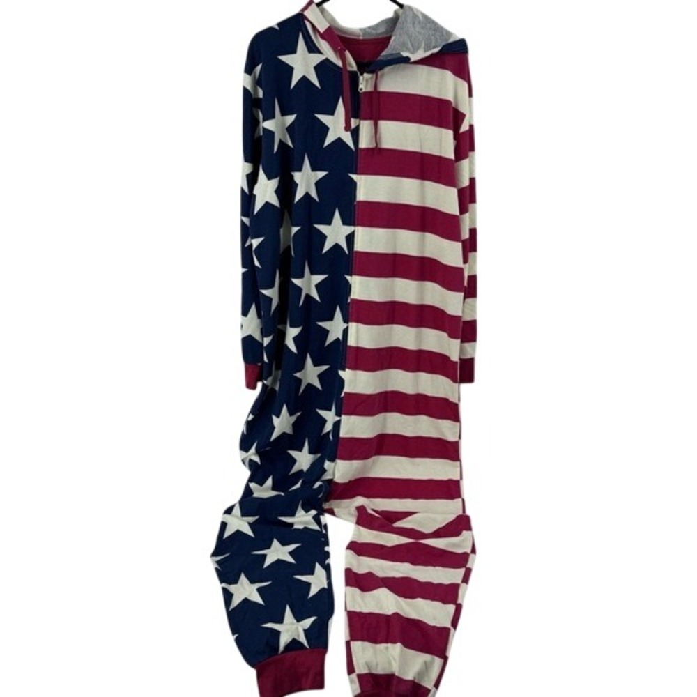 Under Disguise Red and Blue Cozy Patriotic Onesie